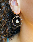 Freshwater Pearl Hoop Earrings