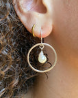 Freshwater Pearl Hoop Earrings