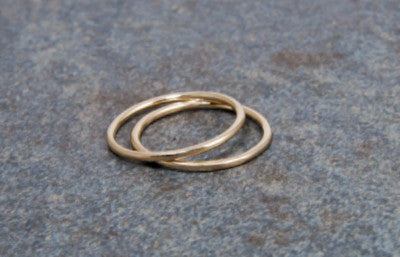 14K Solid Gold Stack Ring - Emma's Jewelry Box