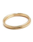 14K Solid Gold Stack Ring - Emma's Jewelry Box