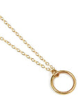 Small 14K Gold Circle Necklace - Emma's Jewelry Box