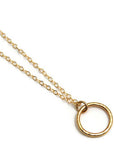 Small 14K Gold Circle Necklace - Emma's Jewelry Box