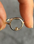 Silver and Gold Orb Ring