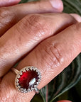 Goddess Garnet Ring