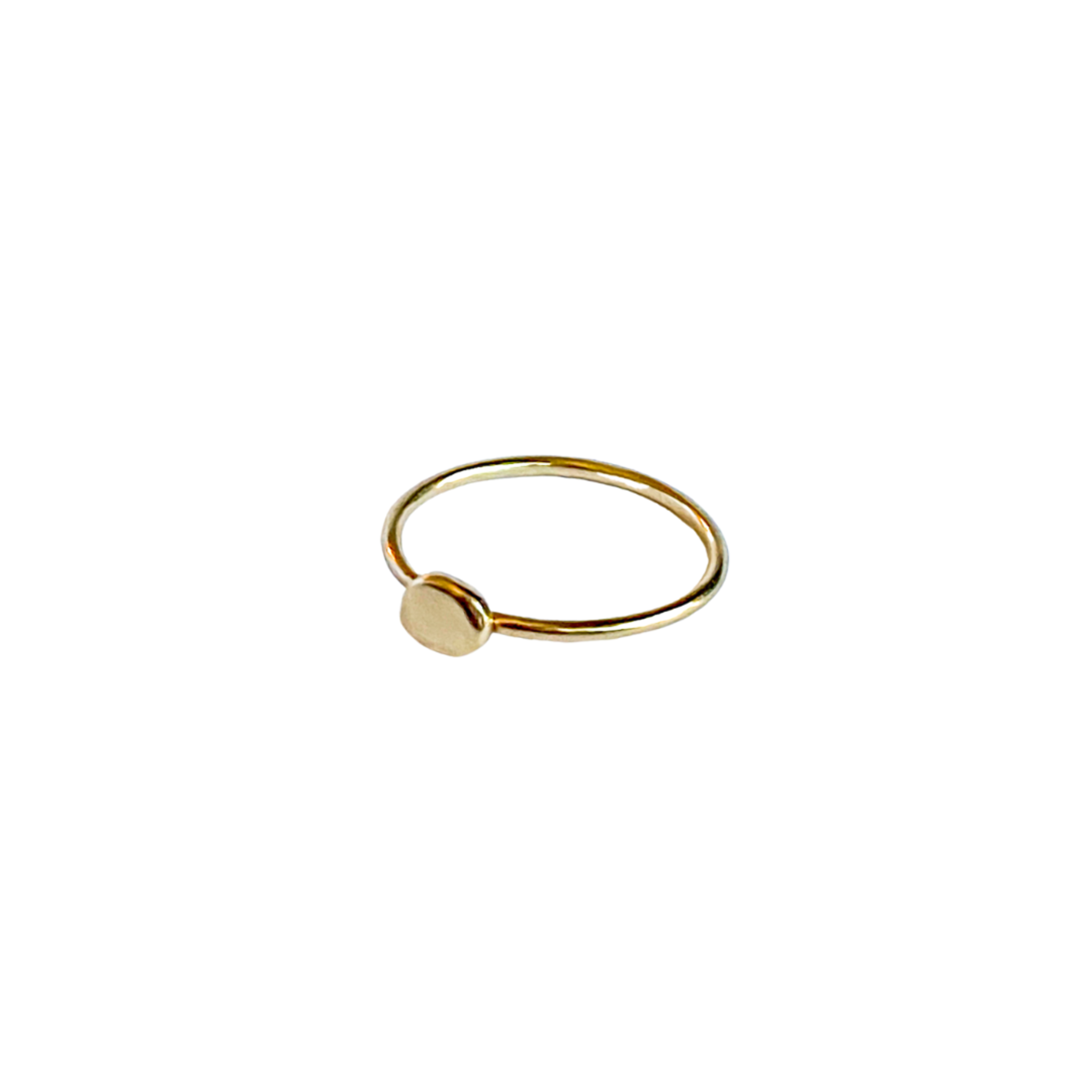 14K Gold Disc Ring – Emma's Jewelry Box
