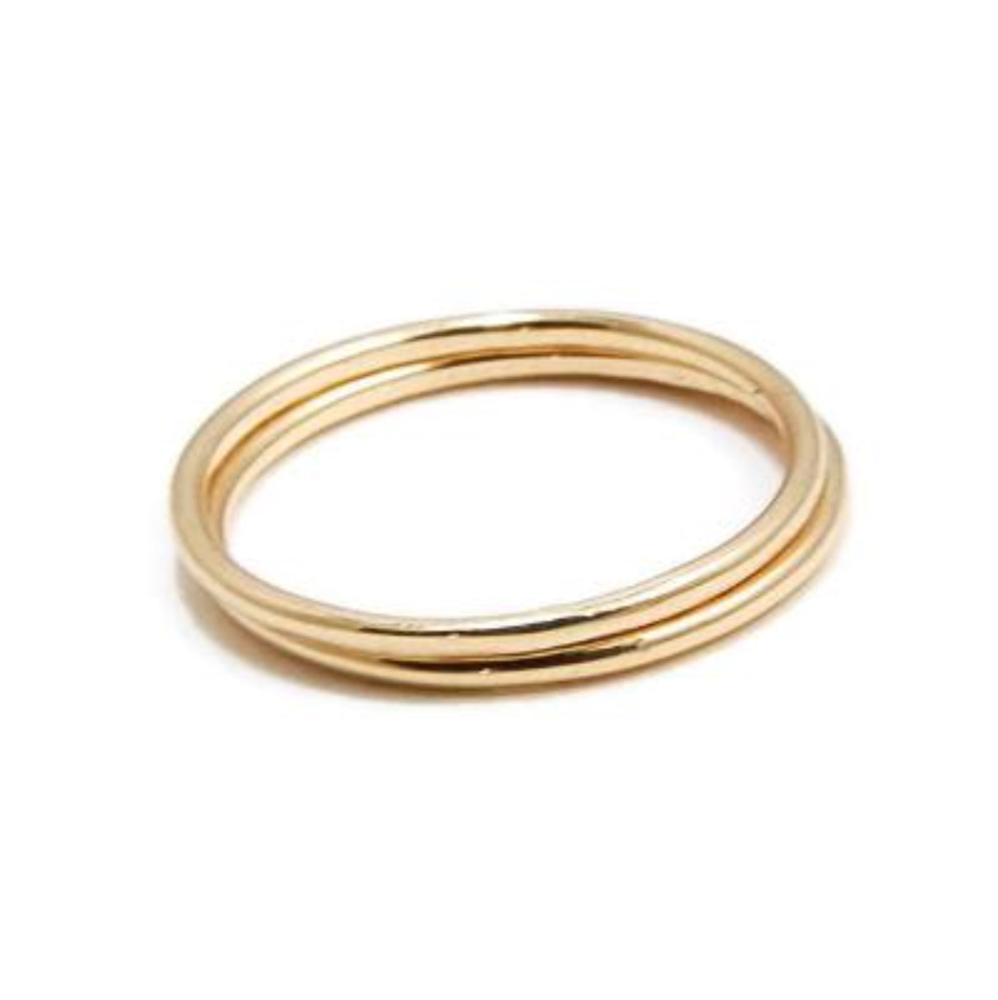 14K Solid Gold Stack Ring - Emma&#39;s Jewelry Box