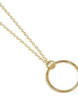 Classic Gold Circle Necklace - Emma's Jewelry Box