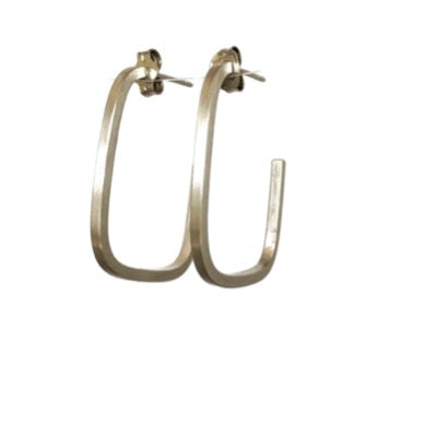 Large Square Hoop Earrings